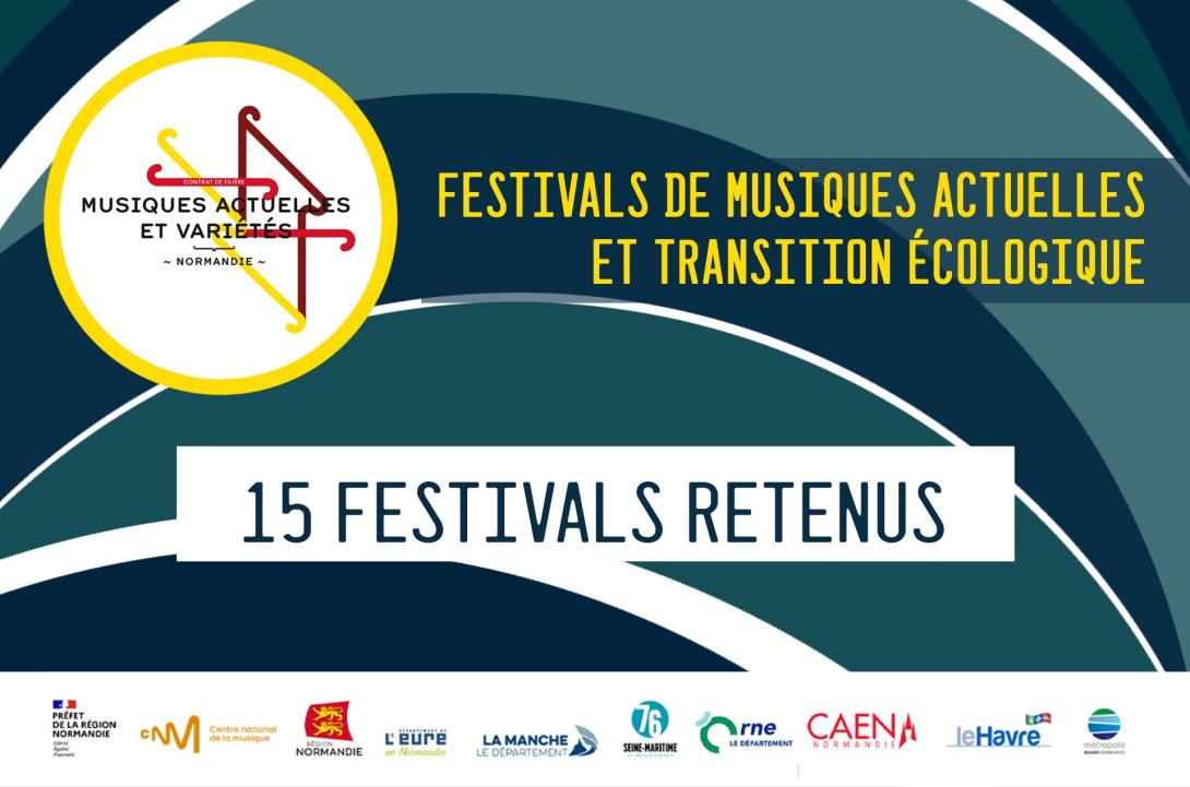 Les 15 festivals normands retenus 