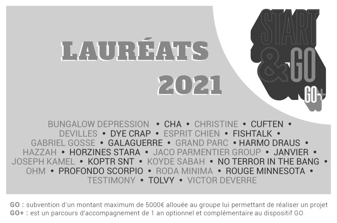 Lauréats GO et GO+ 2021